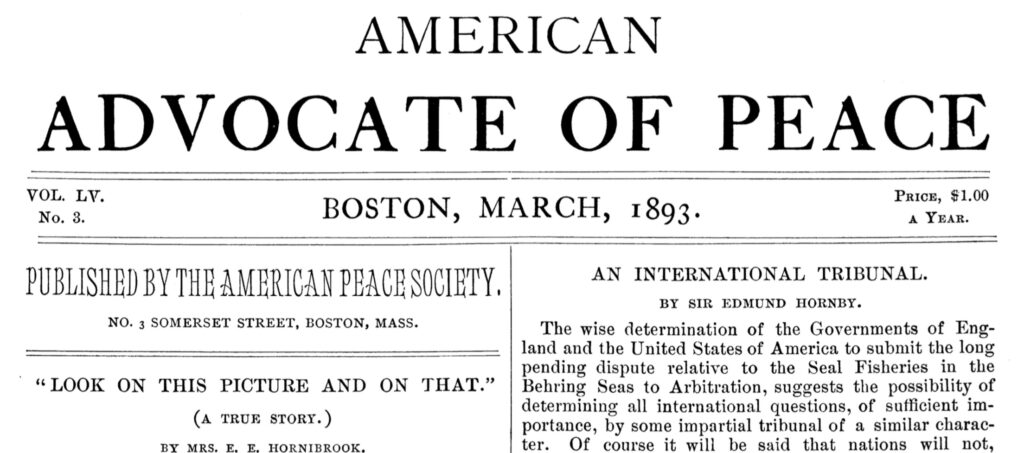 Edmund Hornby proposal for an international court